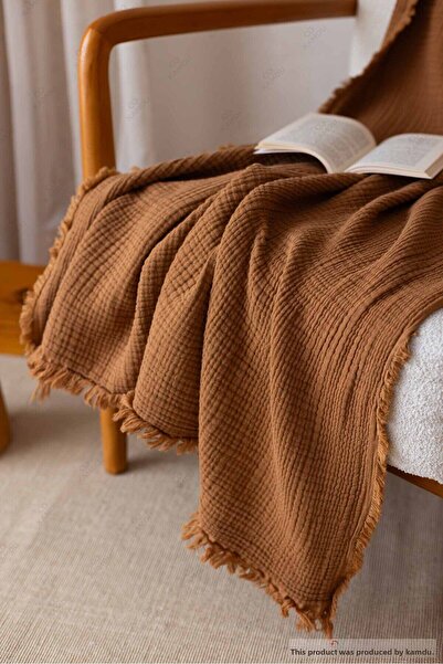 Embays 100X200 cm Muslin 100% Cotton Tv Blanket, Multi-Purpose Muslin Blanket, Cotton Blanket