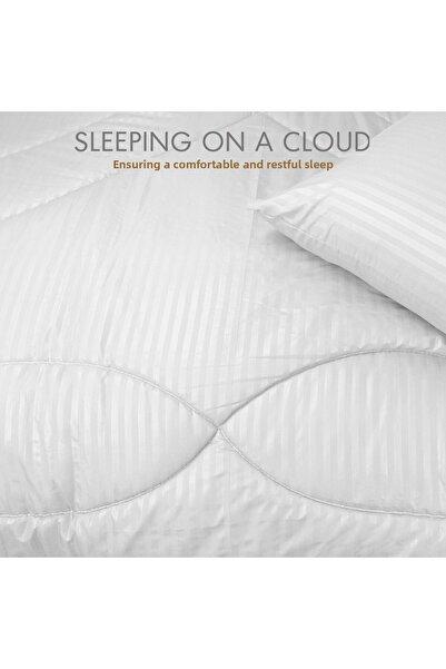 Hotel Linen Klub Stripe Comforter Set- Ultra Soft Brushed Microfiber Fabric, Soft Siliconized Fiber Filling