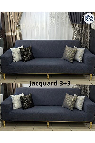 BAQDO Husa pentru scaune 3+3 Calitate buna, elastic, elastic, extensibil, can...