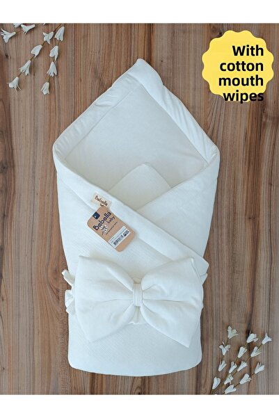 Bebella بطانية أطفال قطن 100% للفتيات والفتيان قماط خارجي للخروج من المستشفى Bbl65003