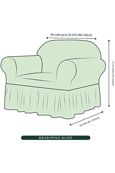 ARTUÇ Fotoliu Bürümcük Canapea Husă pentru canapea extensibilă Husă pentru fotoliu Single Wrap Single