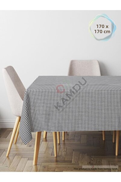HOLLYHOME 170x170cm Bumbac Pötikare, Față de masă Goldrise, Față de masă pent...