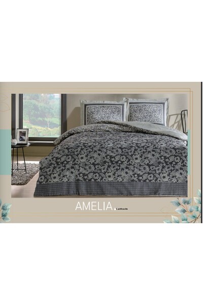 Taç طقم غطاء لحاف من الساتان أميليا مزدوج