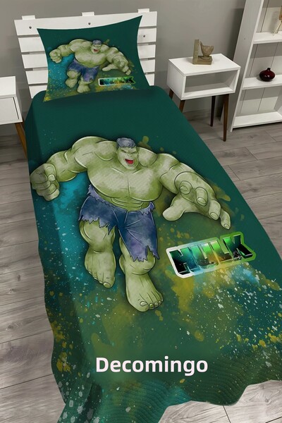 dekomingo Hulk Green Baby and Child Base Pique Set