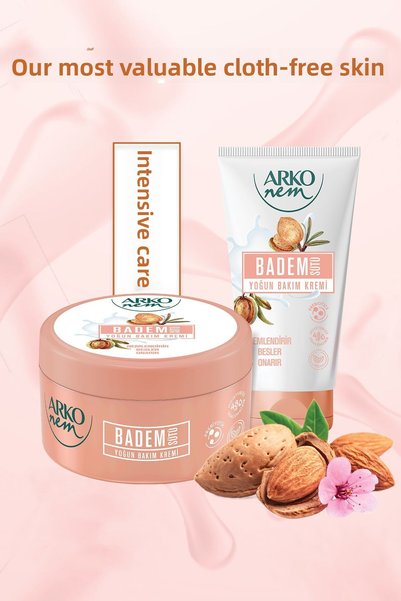 Arko Nem كريم العناية المركزة بحليب اللوز 250+60 مل