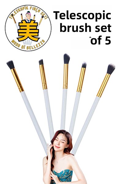 Modo Di Bellezza Professional Soft Makeup Telescopic Brush Set of 5