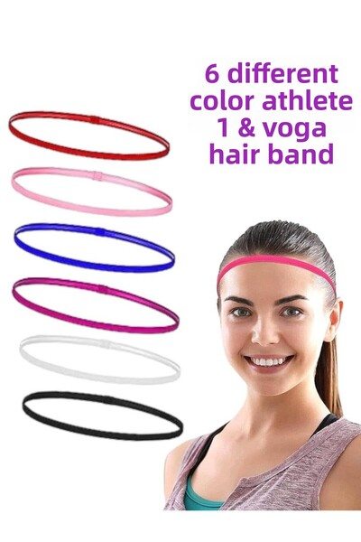 SIFIR312 Sports Headband - Yoga Headband - Pack of 6