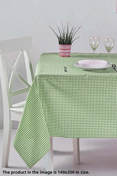 Rivaİstanbul Τραπεζομάντηλο Green Gingham - Πανί Επιτραπέζιο, Πανί Πικ-νικ