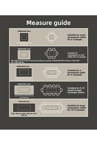 Evim Canvas Dark Khaki Liquid Proof Stain Resistant Table Cloth