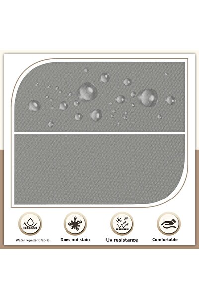 Evim Stain-Proof Canvas Chair Cushion - Zippered 40X40 cm