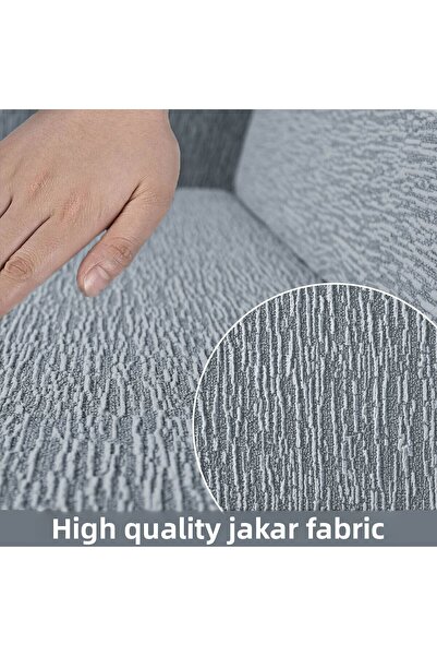 Faiend Jacquard Plain Pattern Lycra Flexible Washable Sofa Cover 3+2+1+1 Sofa Set Sofa Cover