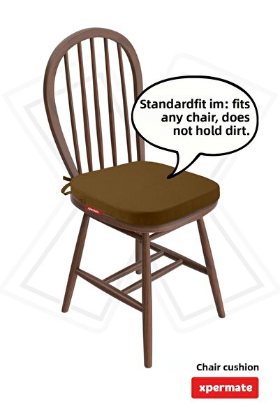 XPERMATE StandartFit Овална възглавница за стол с цип, подвижен калъф, връзки...