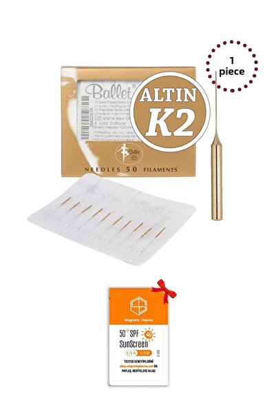 Ballet 1 قطعة K2 إبرة إزالة الشعر الذهبية الأصلية باليه K2 إبرة ذهبية