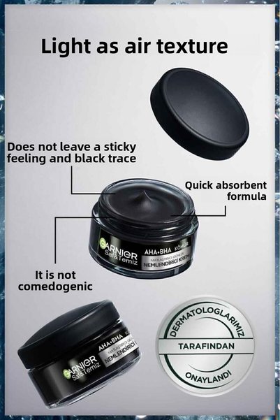 Garnier Pure and Clean Charcoal Mattifying Daily Moisturizing Cream 50ml