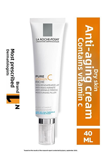 La Roche Posay Redermic C Cream 40 ml - Anti-Aging Radiance Care para Pele Se...