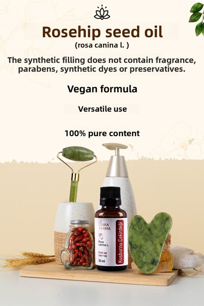 OnkaFarma Onka Farma - 100% Pure Rosehip Oil, 30 ml Cold Pressed Core