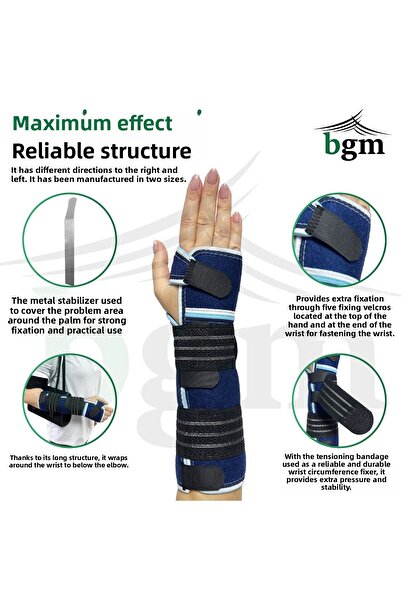 bgm Long Hand Wrist Splint Supported Hand Wrist Splinti High Quality Retaining Splint