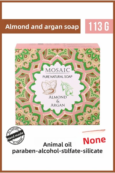 Mehmet Aydın صابون موزايك باللوز والأرغان 113 جرام