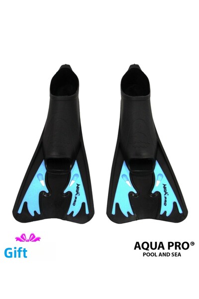 hediyecik زعانف غوص سنوركل لحمام السباحة والبحر باللون الأزرق