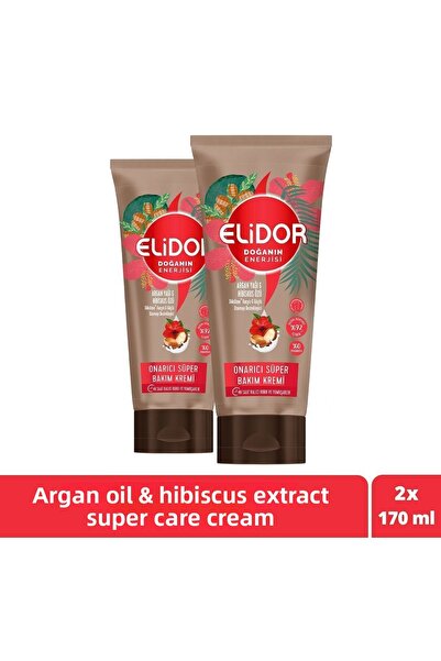 Elidor كريم العناية بالشعر الفائق من Nature's Energy Repair بزيت الأرغان وخلا...