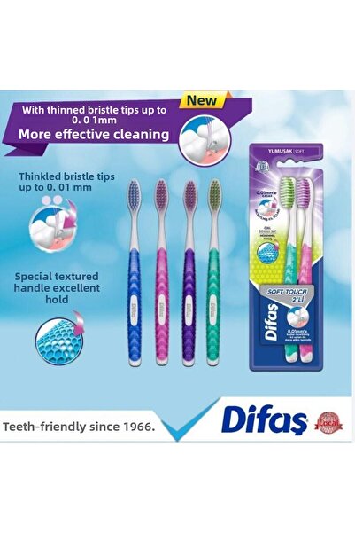 Difaş فرشاة أسنان ناعمة