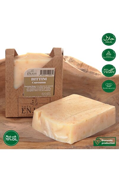 Enjoy صابون طبيعي للوجه والشعر والجسم مصنوع يدويًا 100 جرام