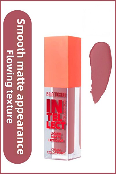 Belor Design Intellect Liquid Lipstick No:11 - Rosepective Model Outfit