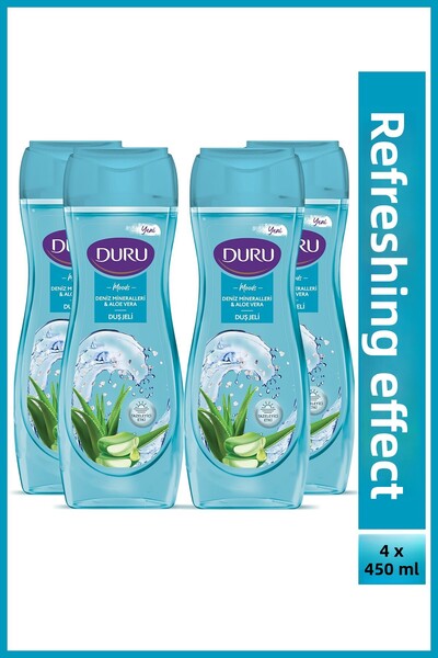 Duru Moods Sea Minerals & Aloe Vera Shower Gel 4X450Ml