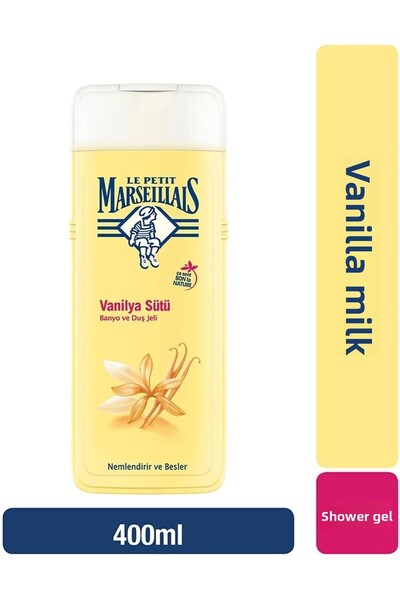Le Petit Marseillais Shower Gel Vanilla Milk 400 ml 3 Pieces