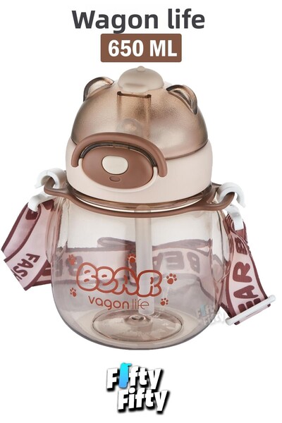 Vagonlife 720 ML Children's Water Bottle with Neck Strap and 5 Different Colors - FFVGN2026