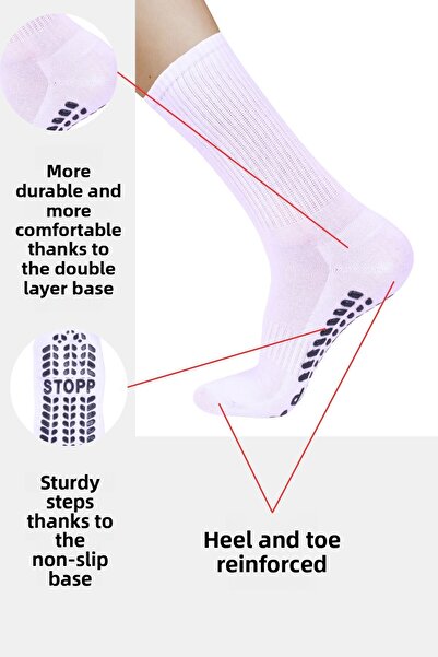 belyy 5 чифта чорапи за пилатес за жени Нехлъзгаща подметка Чорапи за йога, балет, танци, упражнения и чорапи за бременни