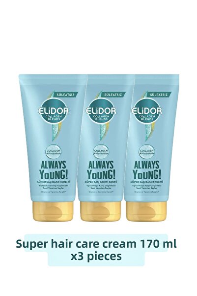 Elidor Single Jersey Hair Care Cream - Collagen Blends, Sulfate-Free, Always ...