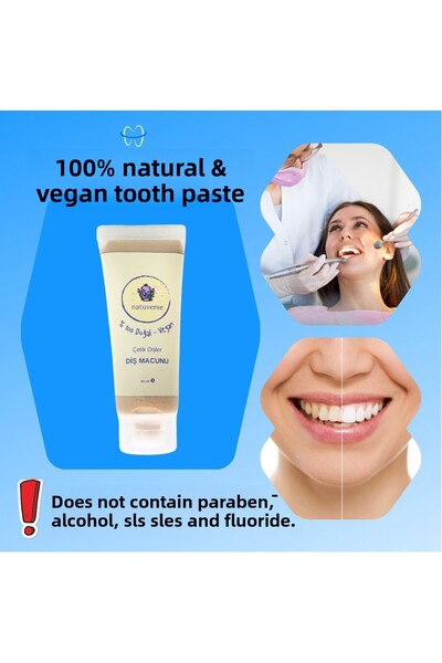 NATUVERSE معجون أسنان طبيعي 100% ونباتي وغير فلوري 50 مل