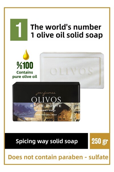 Olivos سلسلة عطور طبيعية 100%، صابون صلب بزيت الزيتون المعطر، موازن الرطوبة 2...