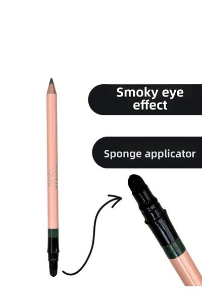 Dora Joy 03 Smoky Eye Pencil - Dark Green Eye Pencil with Sponge Applicator