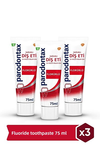 Parodontax معجون أسنان بالفلورايد 75 مل × 3 قطع