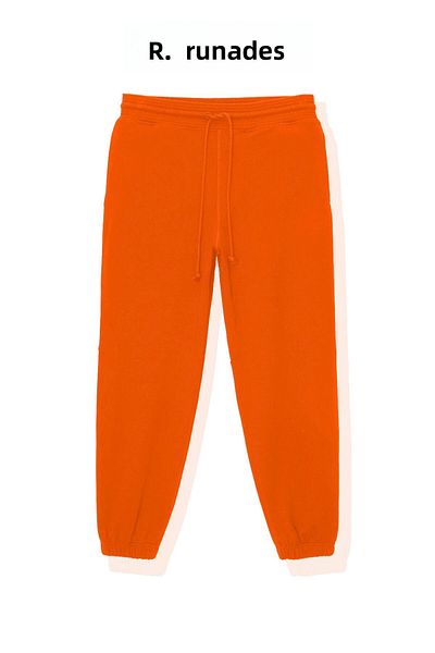 ruNadeS Unisex Basic Relax Fit Orange Jogger Sweatpants