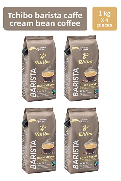Tchibo باريستا كافيه كريما - قهوة أساسية 1000 جرام × 4 قطع