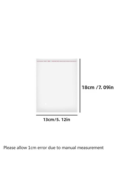 Choice 13x18 سم 100 قطعة أكياس شفافة ذاتية اللصق أكياس محكمة الغلق مصنوعة من ...