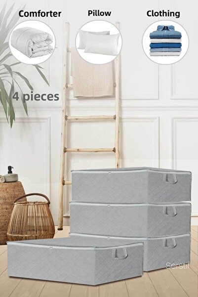 Serstil 4 Τεμάχια - Τύπος Βάσης Καναπές-Κρεβάτι Βάση - Μεγάλο Μέγεθος Αποθηκευτικός Χώρος 64x45x22 cm