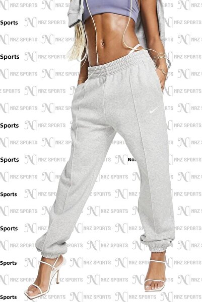 Nike ملابس رياضية Collect.Fleece Sweatpants رياضية نسائية رمادية فضفاضة