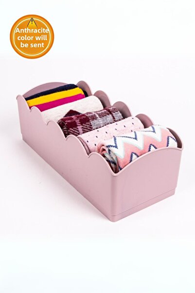 EVLE Anthracite 5-Section Organizer - Watch, Jewelry, Clasp, Socks, Ties and Underwear Organizer