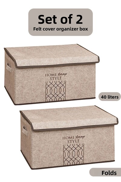 Nisahometeks Maxi cutie pliabilă din 2 piese - Organizator de dulap pentru ge...