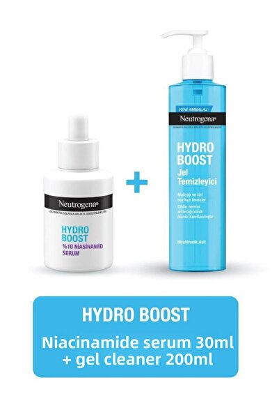 Neutrogena Hydro Boost Niacinamide Serum + Gel Cleanser