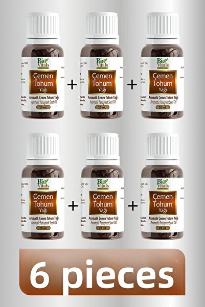 Bio Vitals 6 قطع 20 مل زيت بذور الحلبة