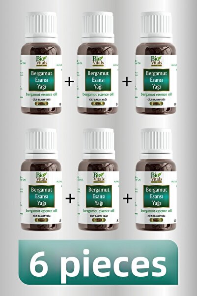Bio Vitals زيت البرغموت الأساسي 20 مل 6 قطع
