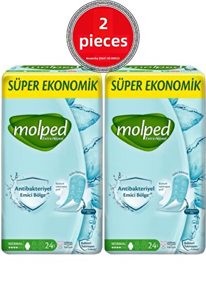 Molped فوط صحية اكسترا سيكو عادية 24 قطعة 2 قطعة