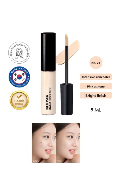 PRETTYSKIN Magic Concealer Long-Lasting Effective High Coverage Concealer