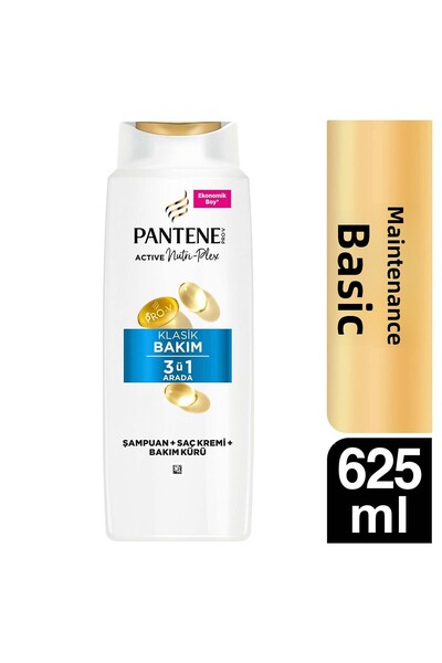 Pantene Basic Care 3 in 1 Shampoo 625ml