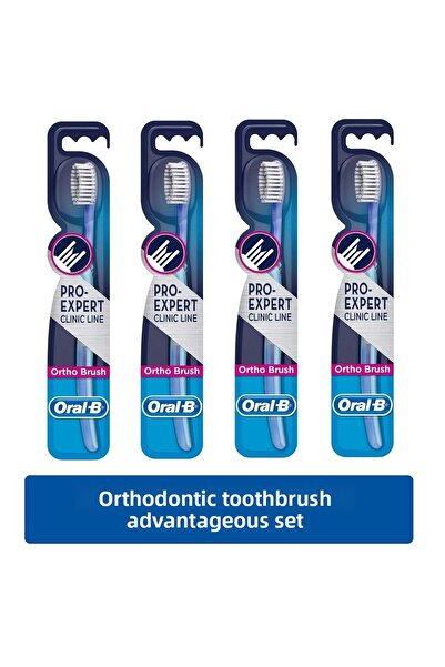 Oral-B فرشاة أسنان ناعمة لتقويم الأسنان (35 ناعمة) × 4 قطع